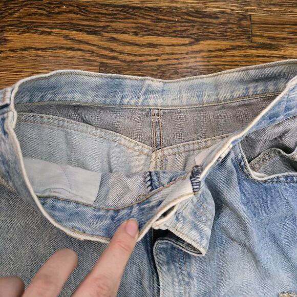 Vintage 80s Tapered Mom Jeans Womens 26" Light Wash USA Carpenter 90s Faded VTG - Picture 10 of 14